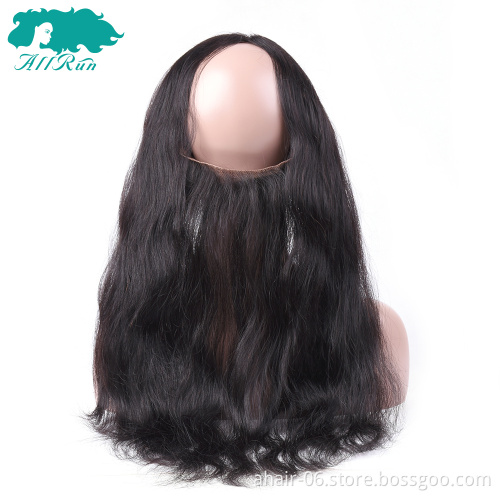 wholesale afro wave hair extension 360 lace front body wave brazilian human hair